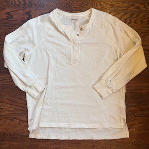 Madewell Ivory Henley Long Sleeve